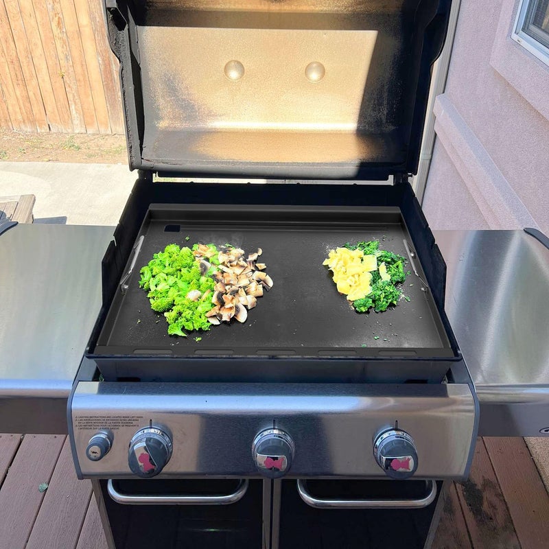 DELSbbq Full Size Griddle Insert for Weber Genesis 300 Series E-310 S-310 E-320 S-320 E-330 S-330 EP-310 EP-320 EP-330 CEP-310 Gas Grills, Flat Top Griddle Replacement for Weber 7524 7528 - Image 5